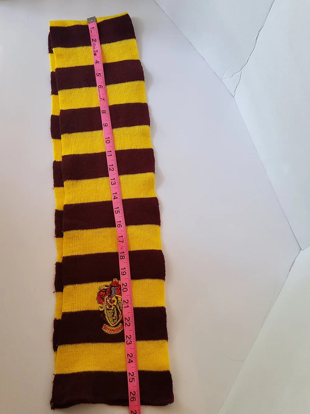 Gryffindor Stripe Knit Scarf in Yellow and Maroon-Cosplay